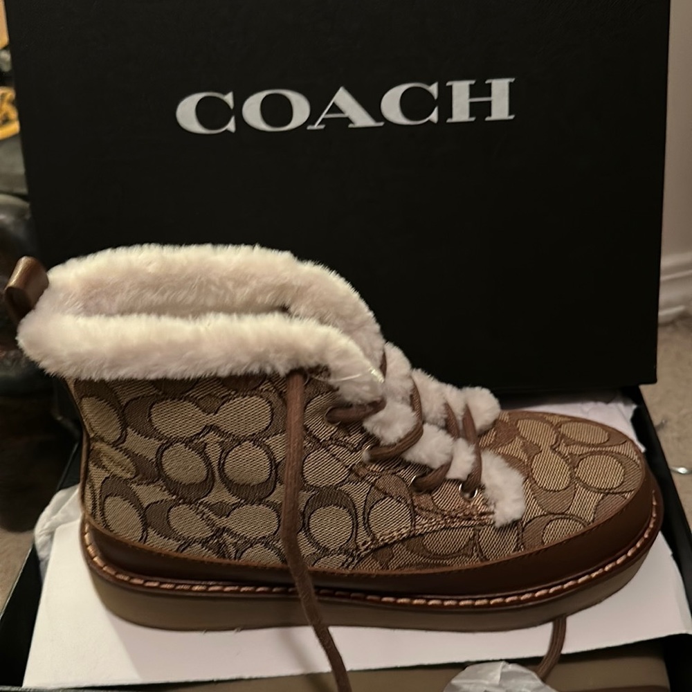 Coach Imani Jacquard boots!